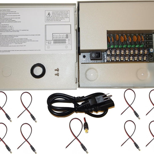 12V DC Power Distribution Box — 8-Port