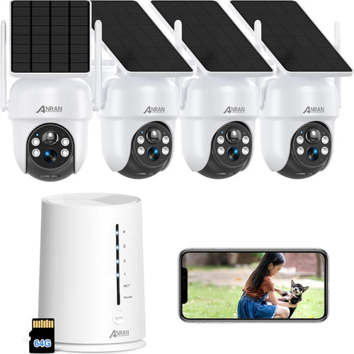 4-Camera 4K Solar Wi-Fi System — Off-Grid