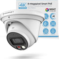 8MP 4K PoE Turret Camera — Outdoor