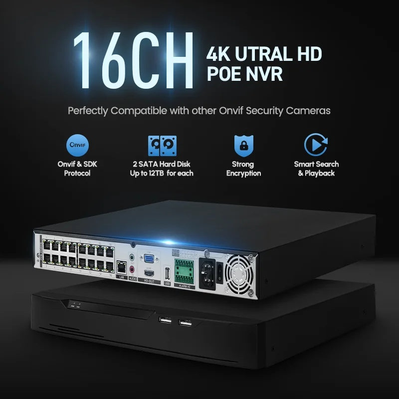 Pro 4K AI NVR — 16-Channel with GPU