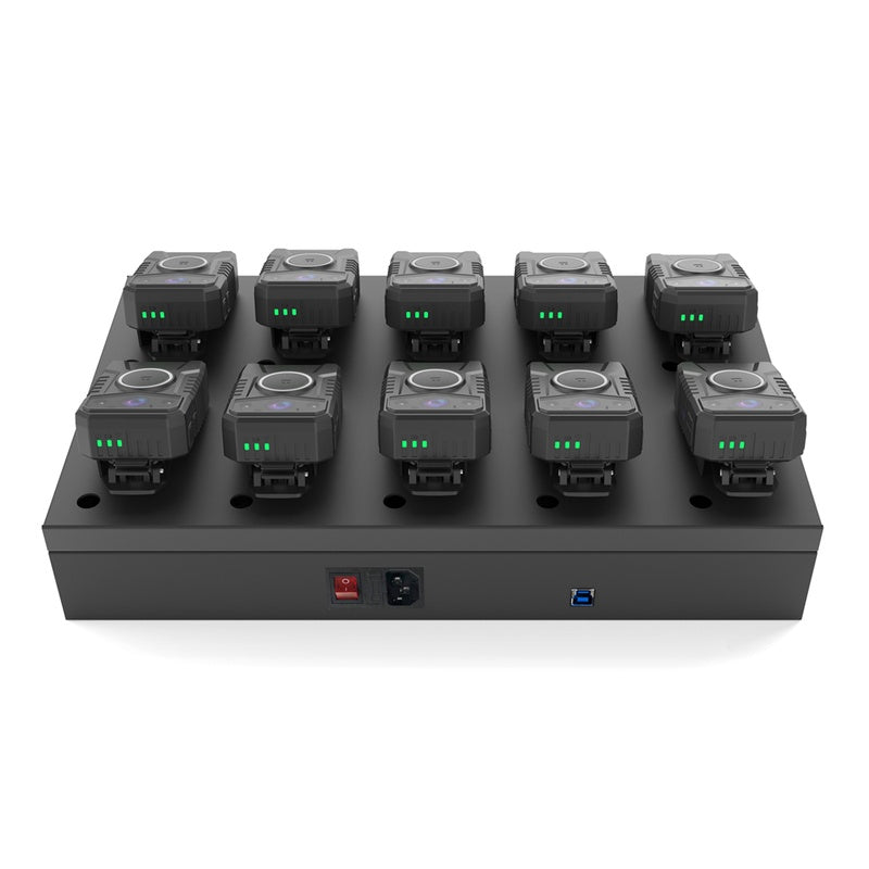 Pro 4K Body Cam Docking Station — 10 Bay