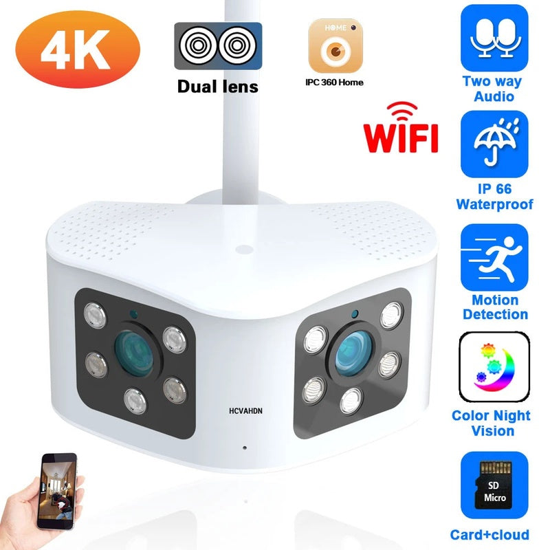 Pro 4K Panoramic Camera — Dual Lens 180°