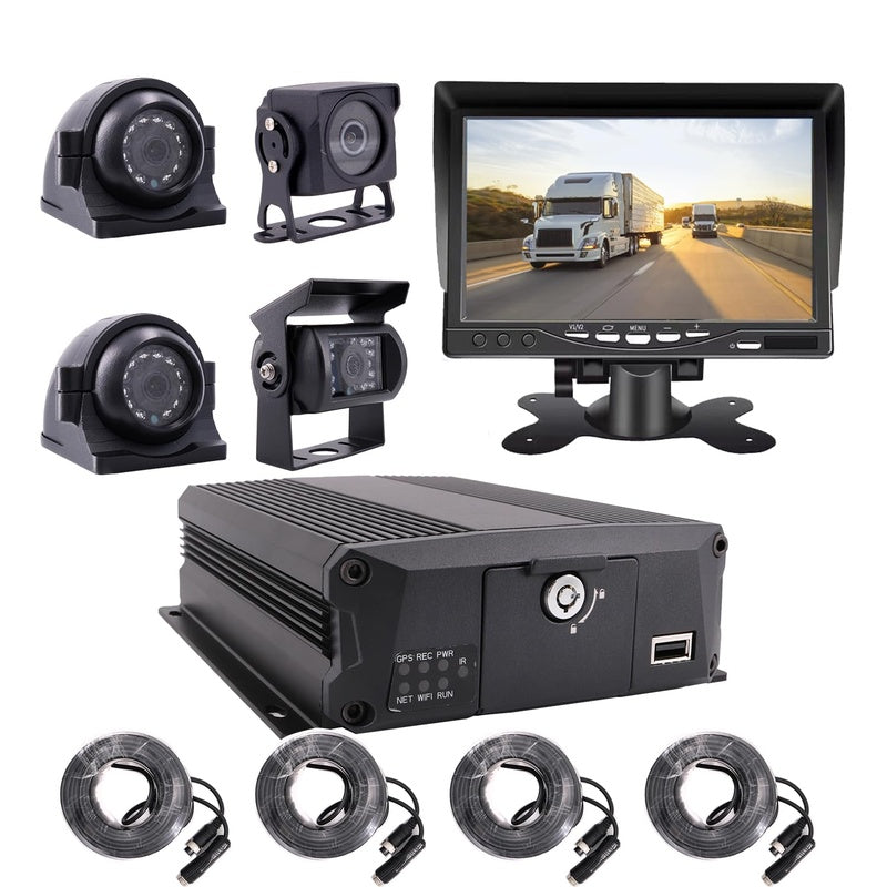 Pro Vehicle CCTV System — 4-Camera Van Kit